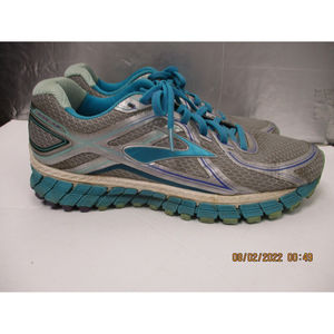 Brooks Adrenaline GTS-16 Womens Running Shoes Silver/Bluebird  10b Medium Width